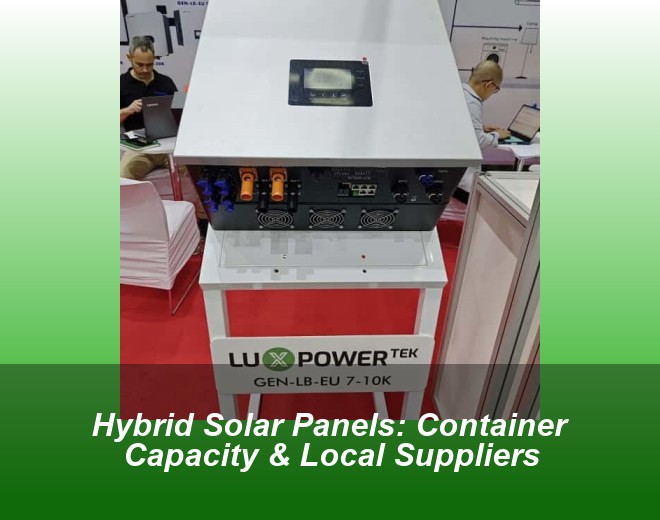Hybrid Solar Panels: Container Capacity & Local Suppliers
